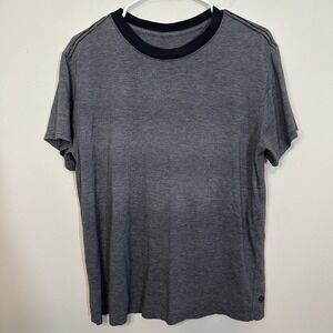 Lululemon Shirt Mens Medium Gray 5 Year Basic Tee Stretch Athletic Performance M